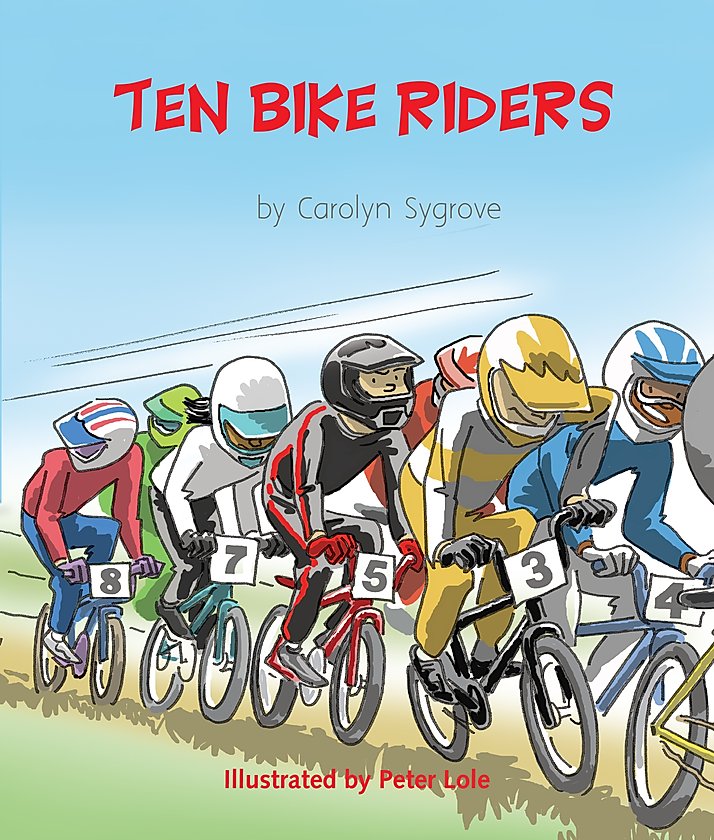 Ten Bike Riders book (word by word)