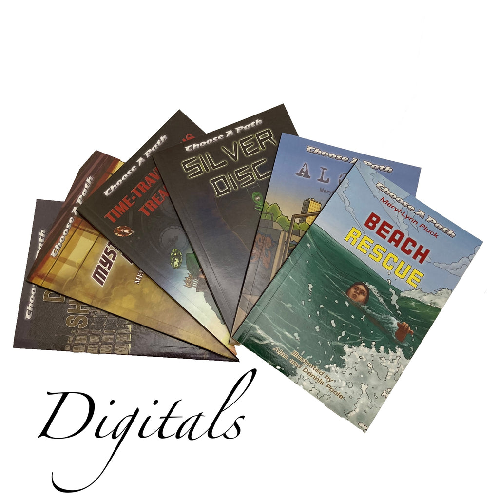 Digital Books & Activities for equiv. Reading Levels in Age: 5-12yrs