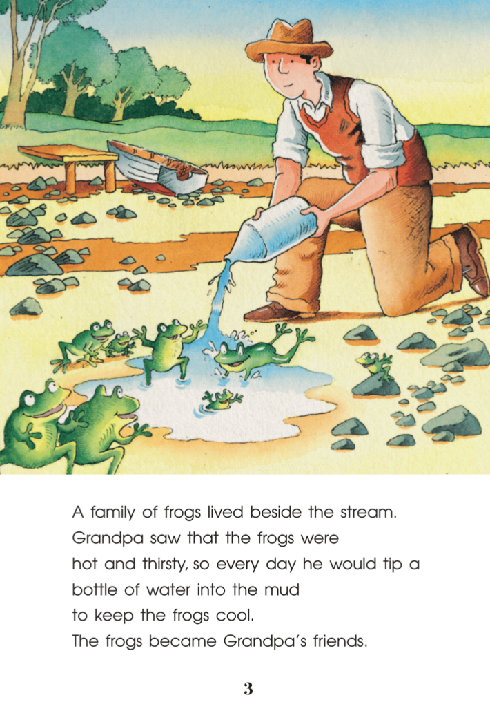 Grandpa and the Frogs book by Julie Ellis