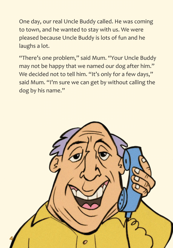 Our Dog Uncle Buddy book by Bronwyn Tainui
