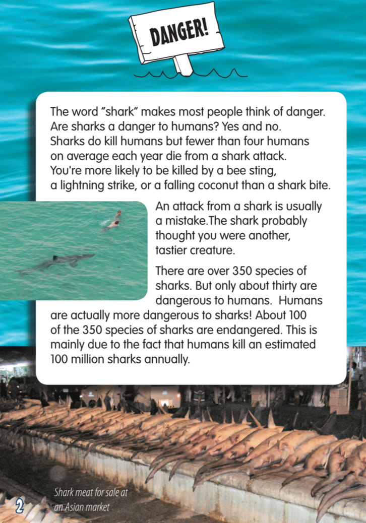 Sharks book by Carol Krueger